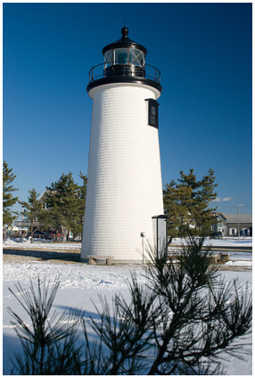 Plum Island Light in Winter, coast of Massachusetts